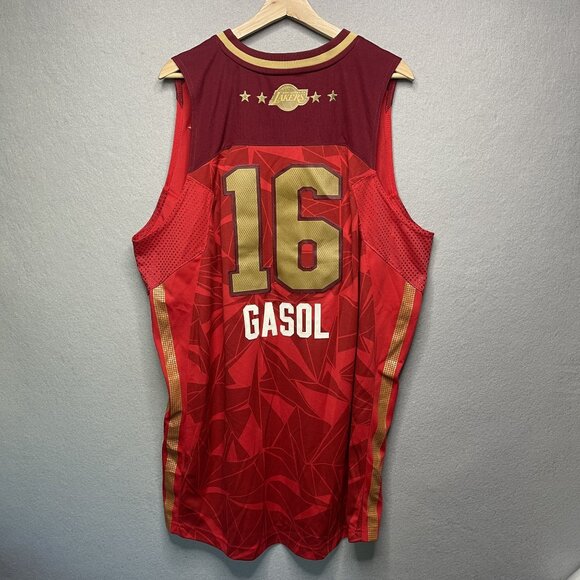 Adidas NBA All-Star 2011 The West Red Jersey XL Pau Gasol Los Angeles Lakers - Picture 6 of 9